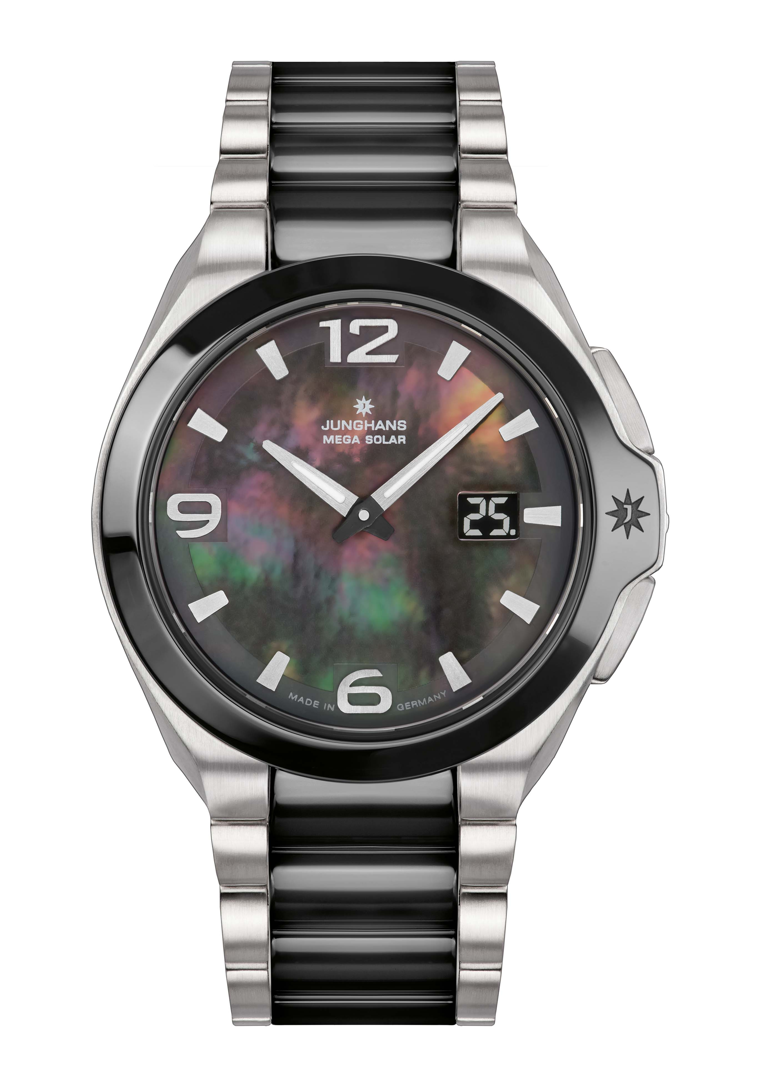 Junghans Spektrum Ladies Perlmutt schwarz 15/1500.44