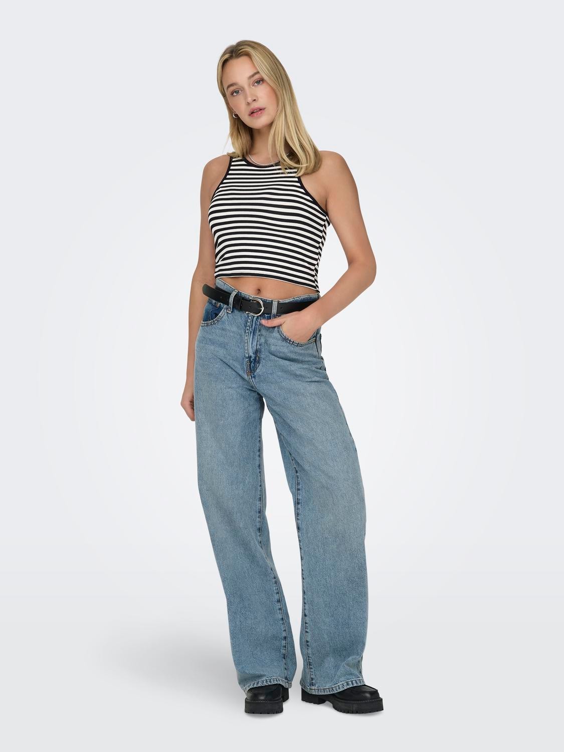 ONLY Crop-Top »ONLBELIA S/L CROP TOP CS JRS 2PACK«, 2 Stk.