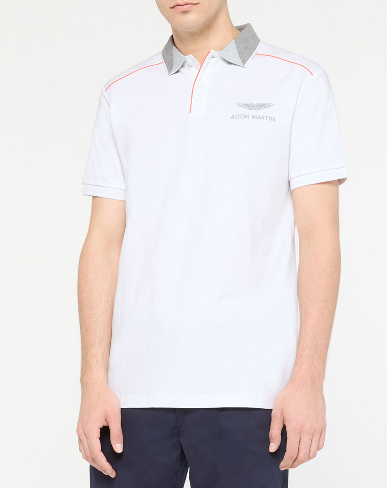 Hackett London Polo Regular Fit Aston Martin Racing blanc