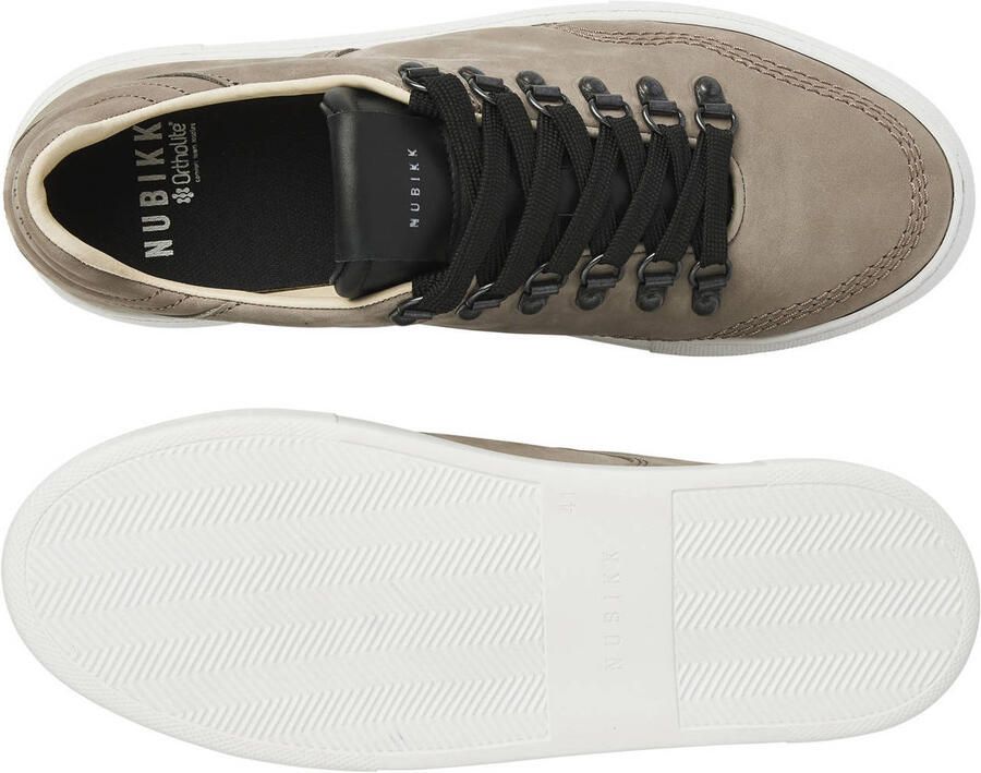 NUBIKK Lage Sneakers Heren Jagger Roman Maat: 45 Materiaal: Nubuck Kleur: Grijs