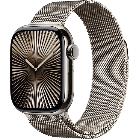 Apple Watch S10 Cell 42 mm - Natural Titanium Milanese Band