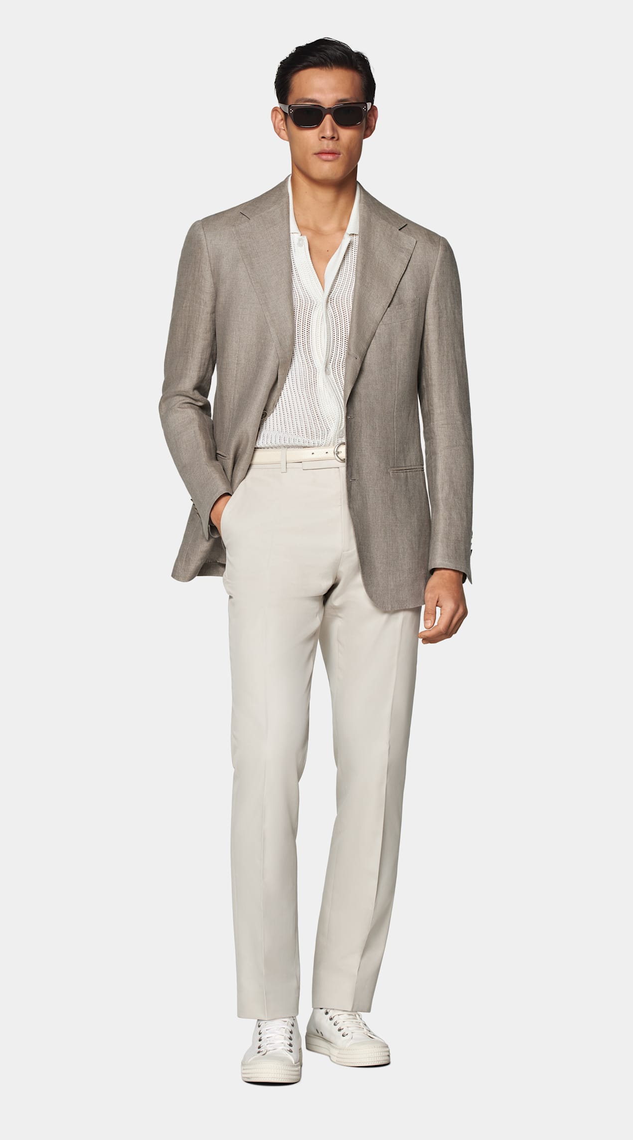 Blazer Roma coupe Relaxed marron clair
