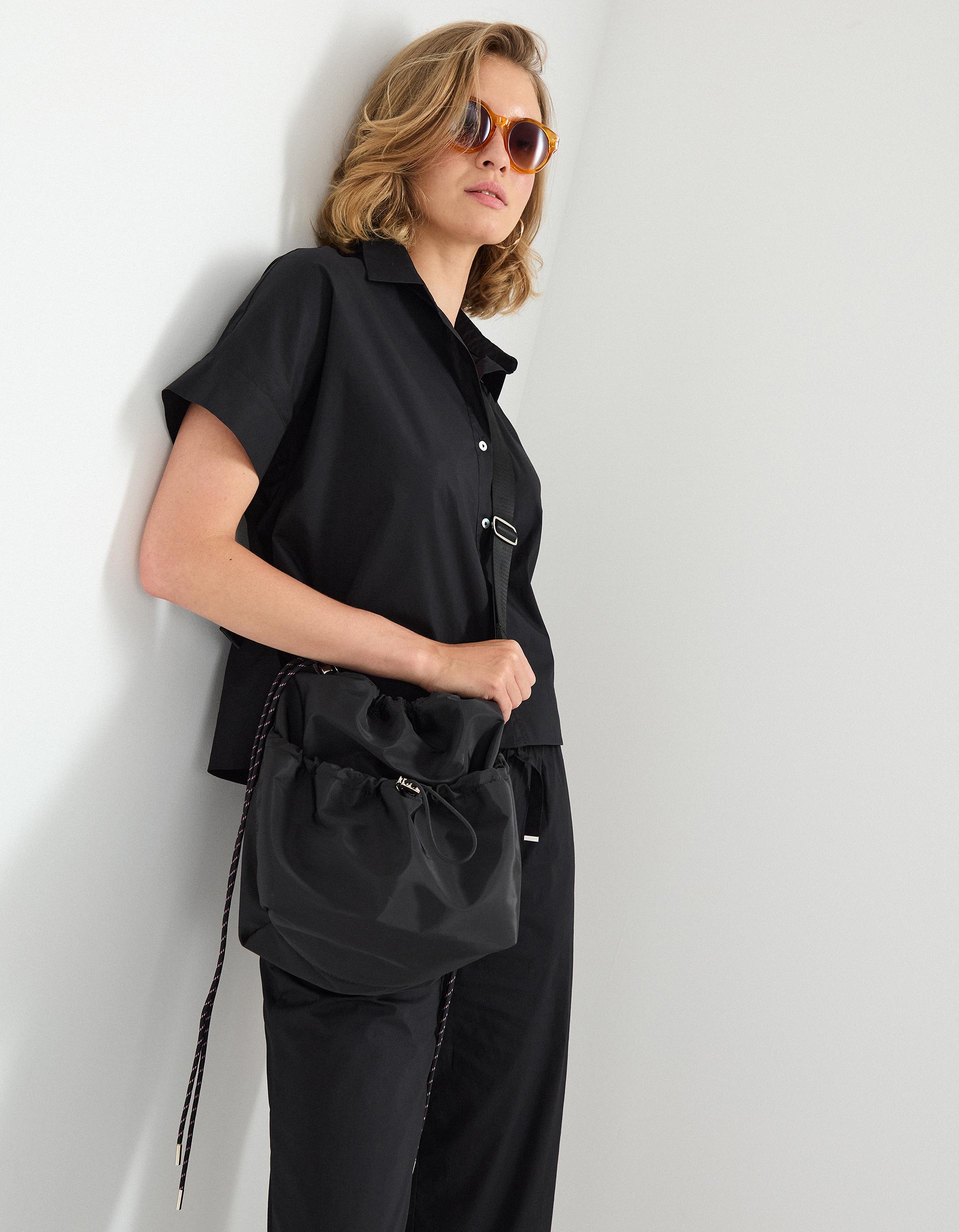 Mochila, Mulher, Preto