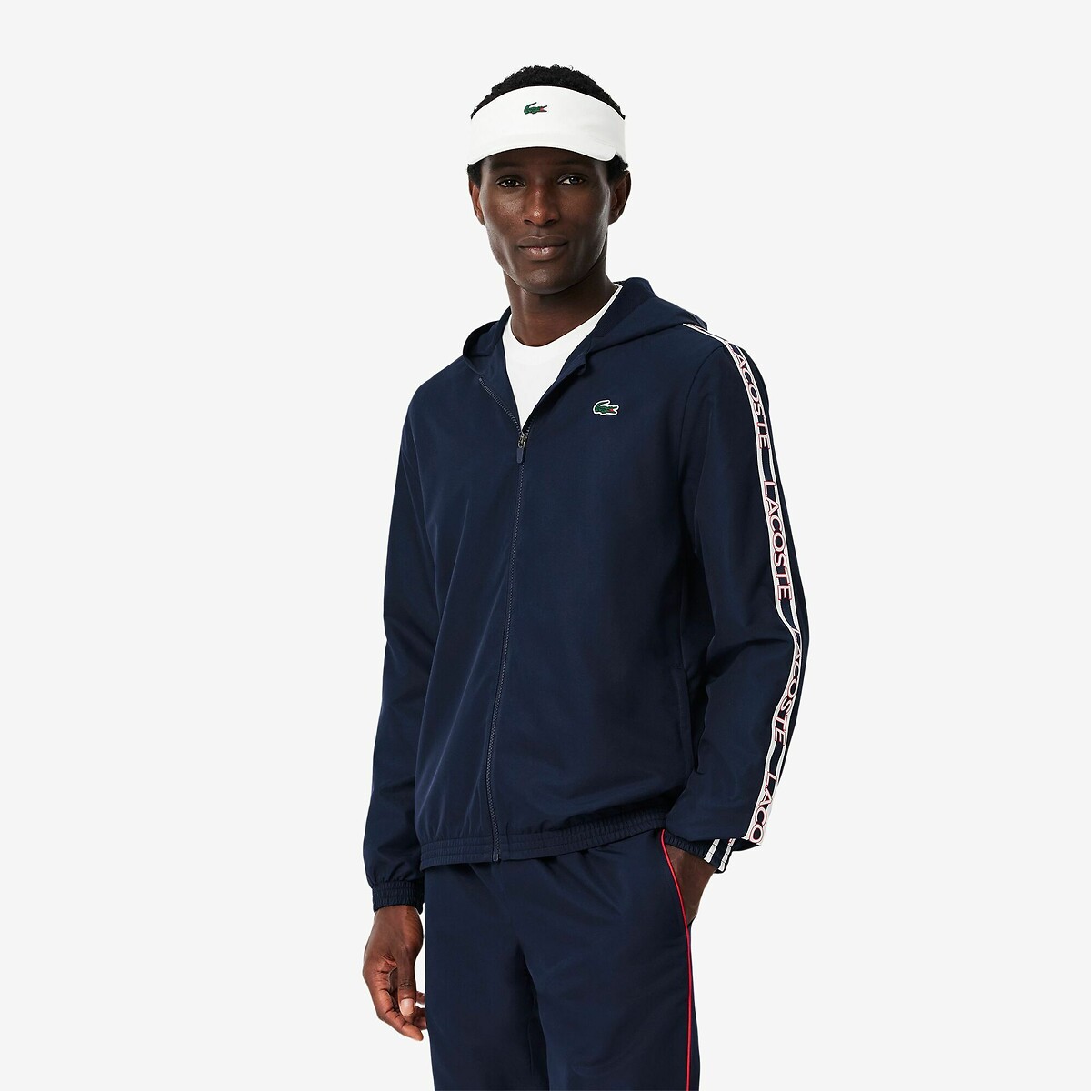 Conjunto esportivo Lacoste com listra da marca, Lacoste Sport