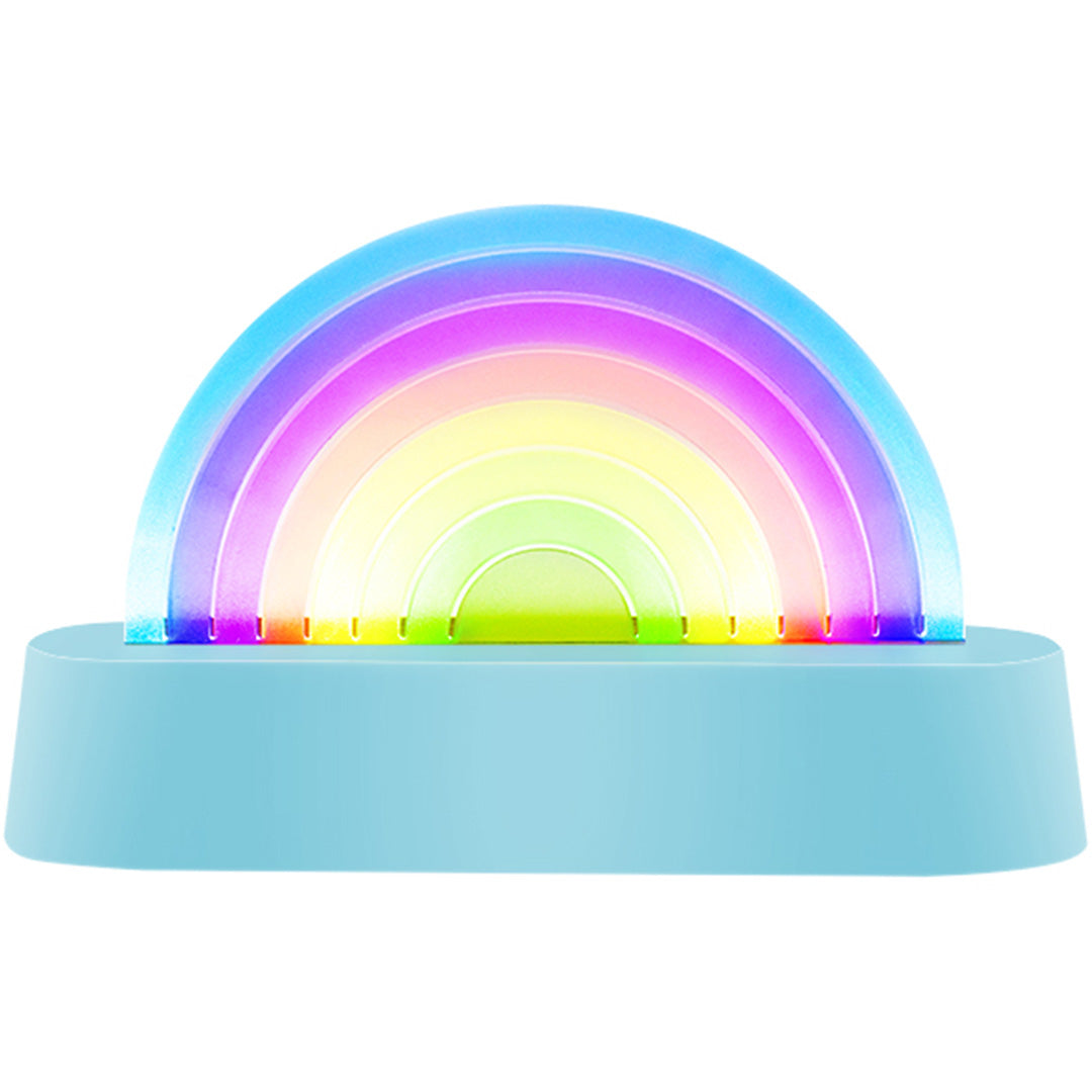 Lalarma lamp dansende regenboog - blauw