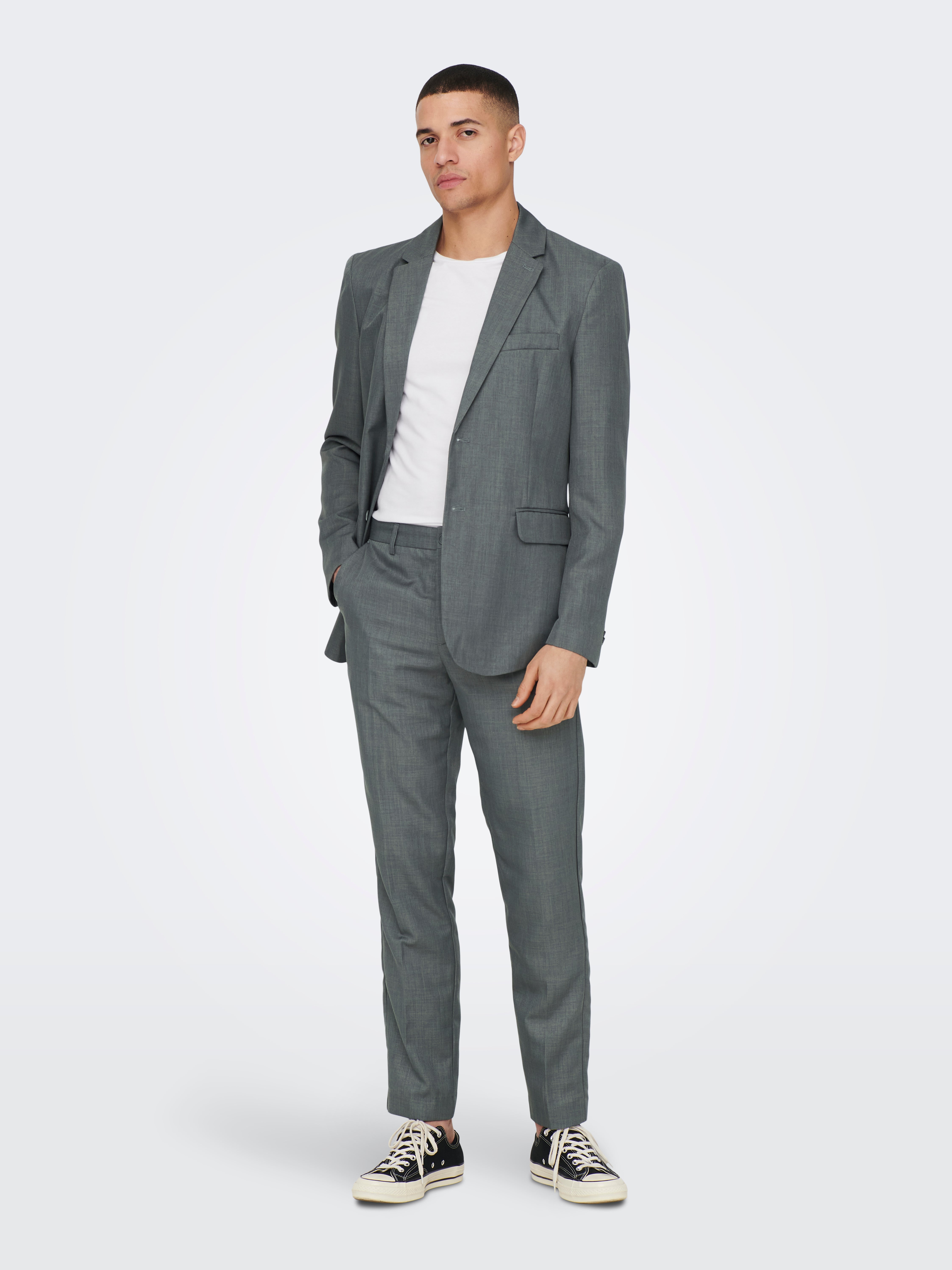 ONSEVE Anzughose Medium Grey Melange
