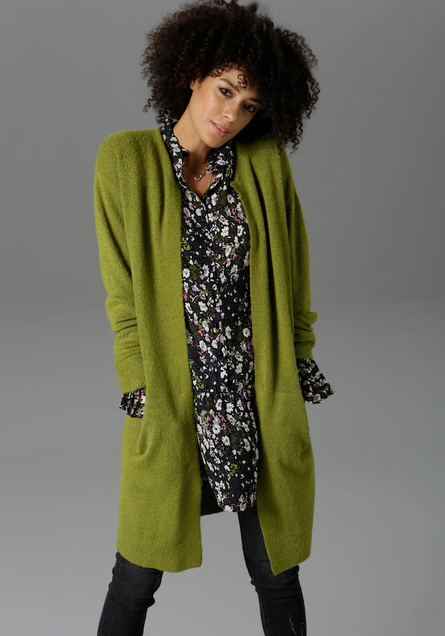 Aniston CASUAL Strickjacke , im Oversize Look