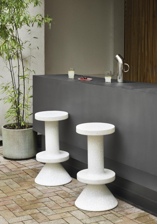 Normann Copenhagen Bit barkruk 75 cm wit