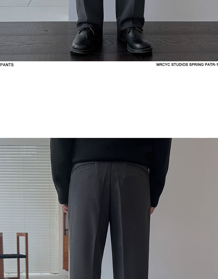 MRCYC - Hoge taille effen rechte broek