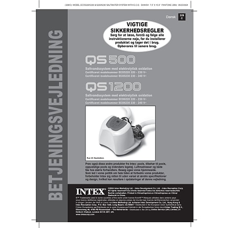 Intex CG-26670 Krystal Clear saltvandssystem