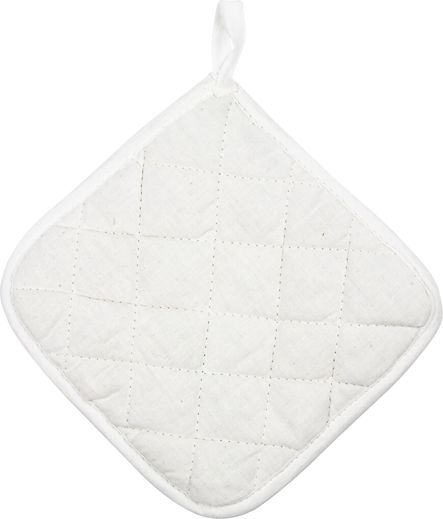 Grydelapper - Str. 20X20 CM - 145 G - Hvid - 1 Par