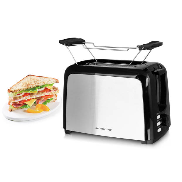 Emerio TO-123924 broodrooster zwart/rvs 750W