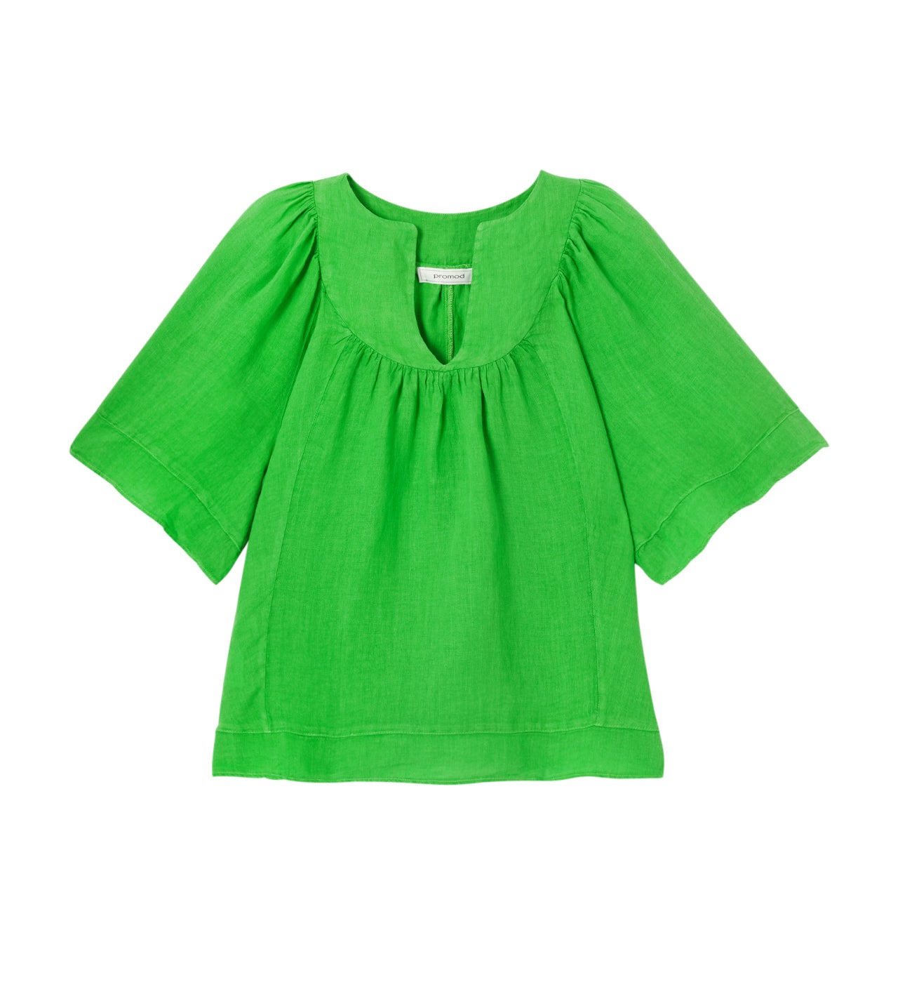 Blouse 100% lin Femme - Turquoise