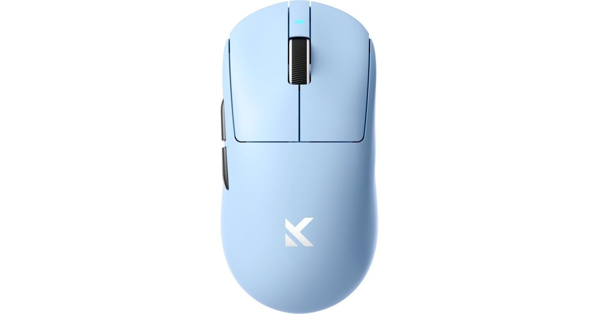 MCHOSEA7 Ultra draadloze gaming muis  (Blauw, Tot 42.000 DPI, 2.4 GHz / USB-C / Bluetooth, Tweedekans)