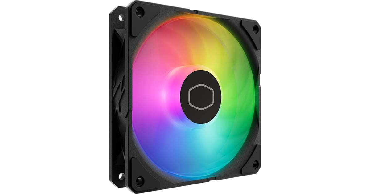 Cooler MasterSickleFlow Edge 120 ARGB Fan Kit case fans  (Zwart, 3 stuks, 120 x 120 x 25 mm, PWM, 3 stuks, met A1 Mini LED Controller)