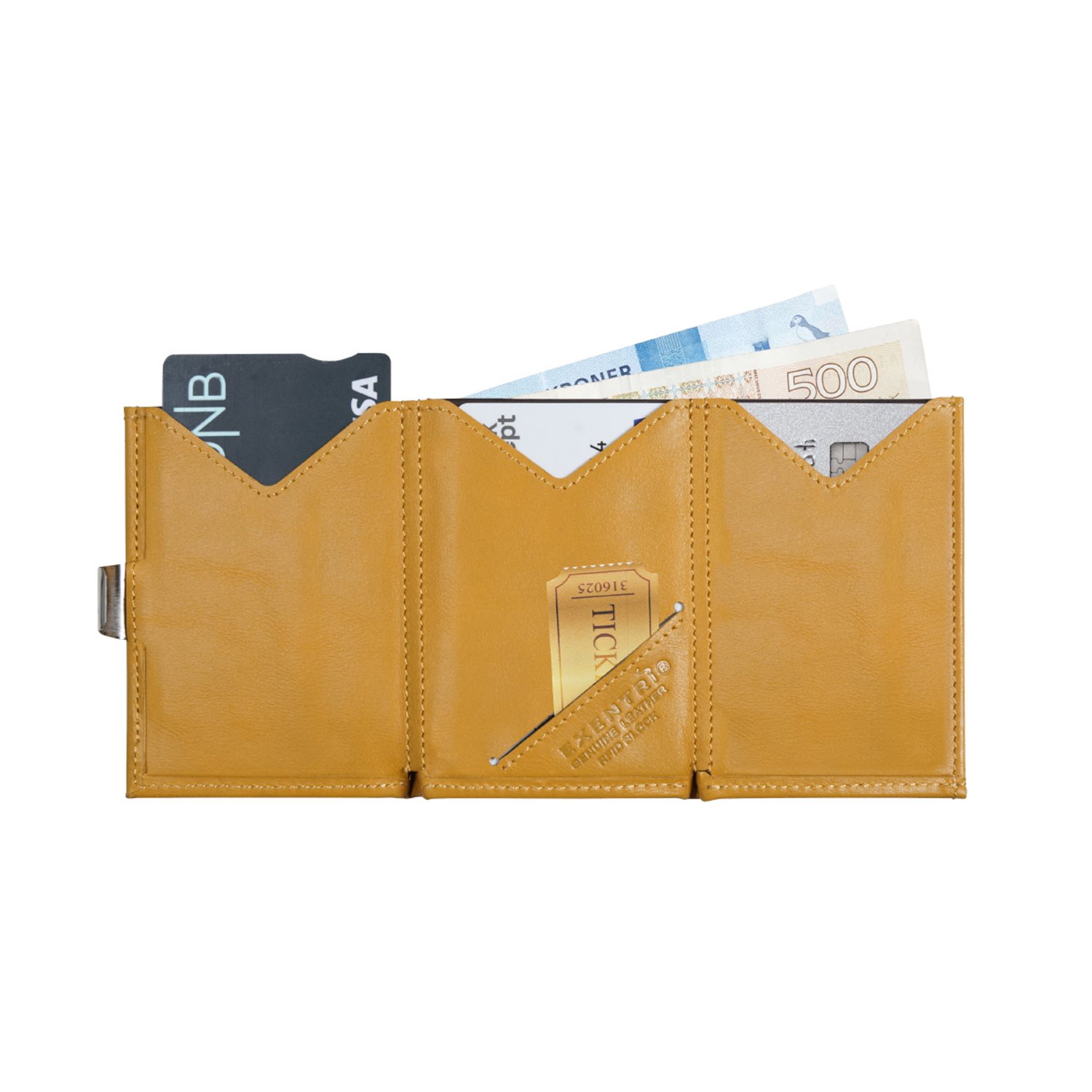 Exentri Leather Wallet RFID sunflower