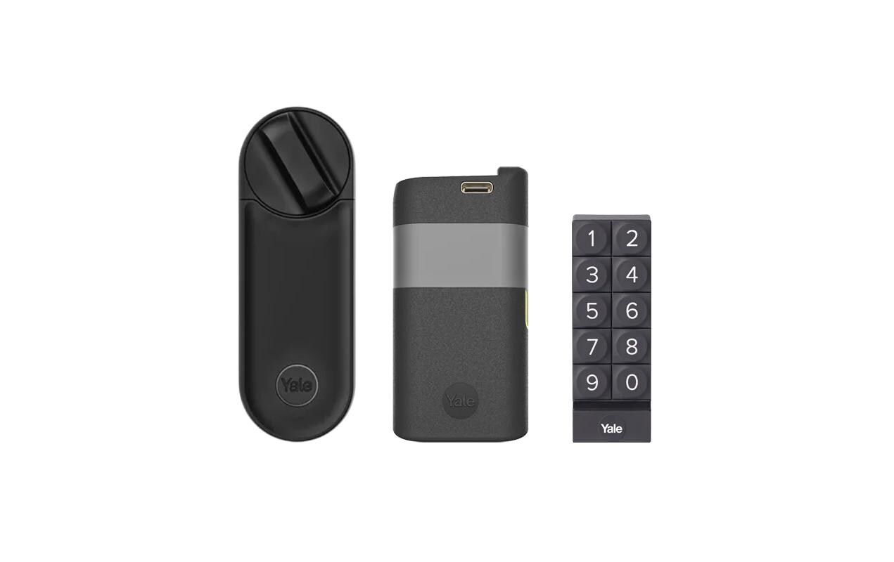 Linus L2 Smart Lock Schwarz Kit Keypad + Battery-Pack<br>Intelligentes Türschloss inkl. Keypad und Battery-Pack