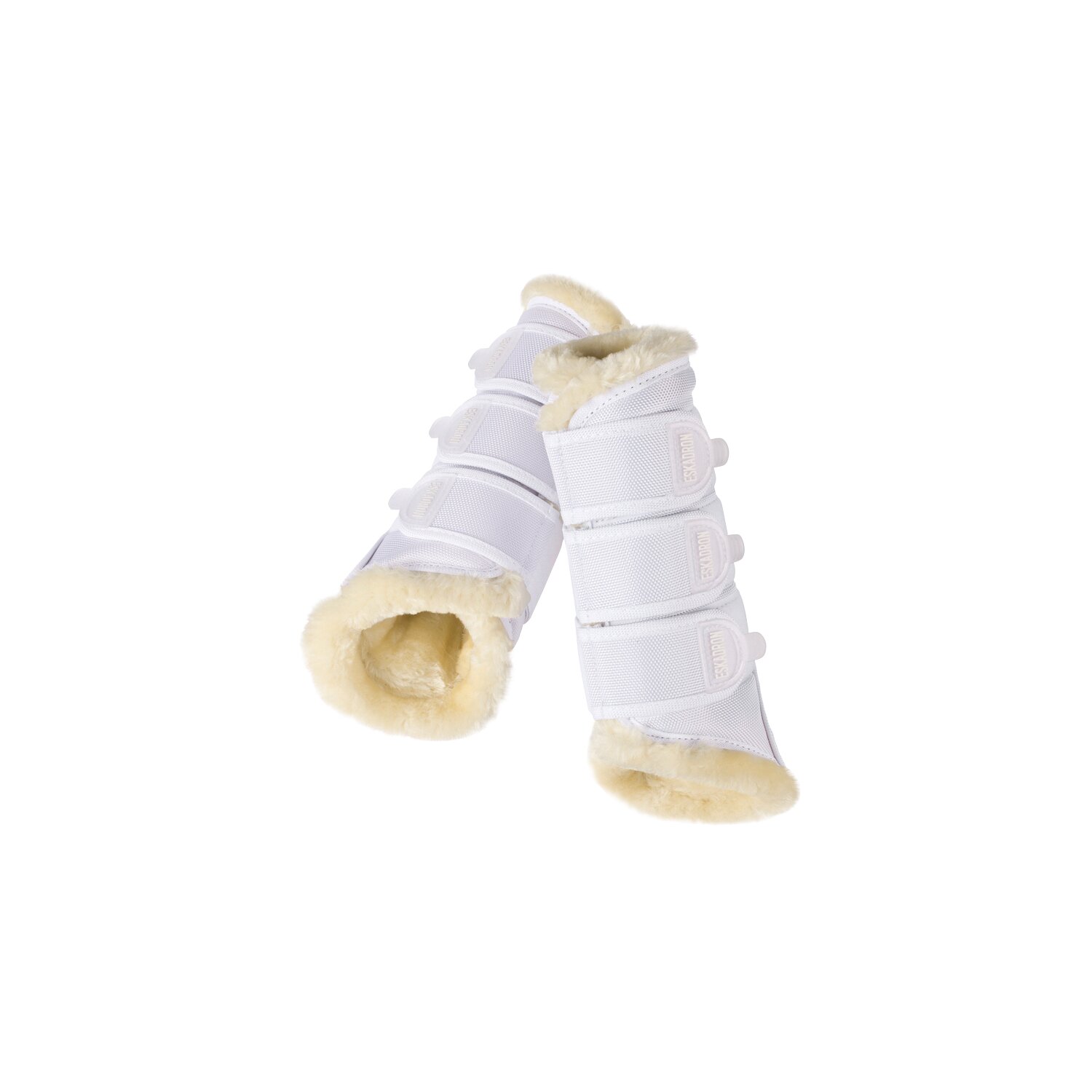 ESKADRON Soft Gamaschen Faux Fur - white