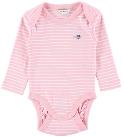 GANT Body L/æ - Shield Striped - Blushing Pink