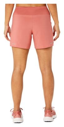 Short 2-en-1 Asics Road 5.5in Rose Femme