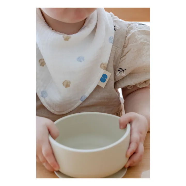 Soft Spot Bavoirs bandana en coton bio - Set de 3 | Seaside