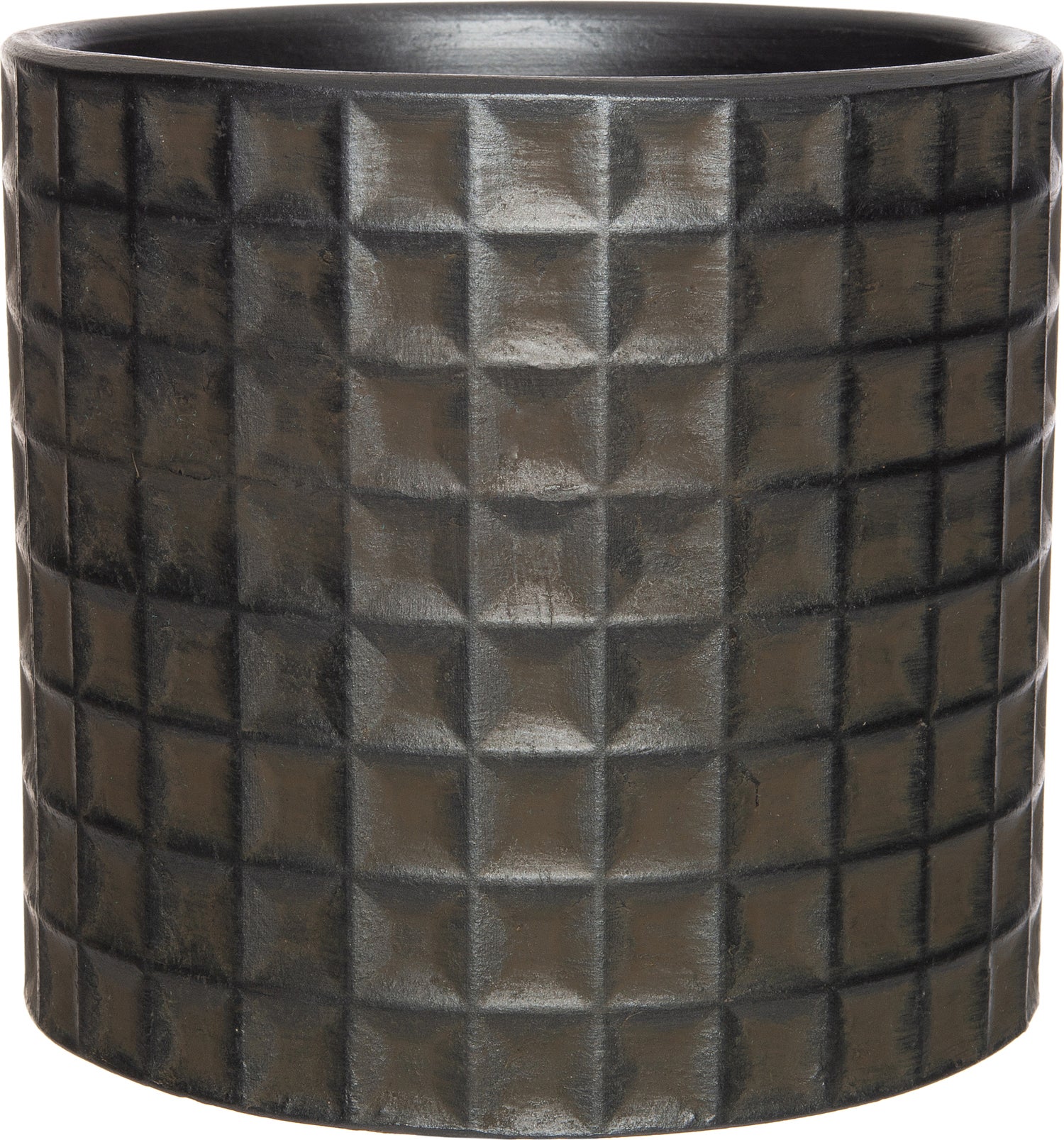 Intratuin bloempot Nova antraciet D 13,5 H 12,5 cm