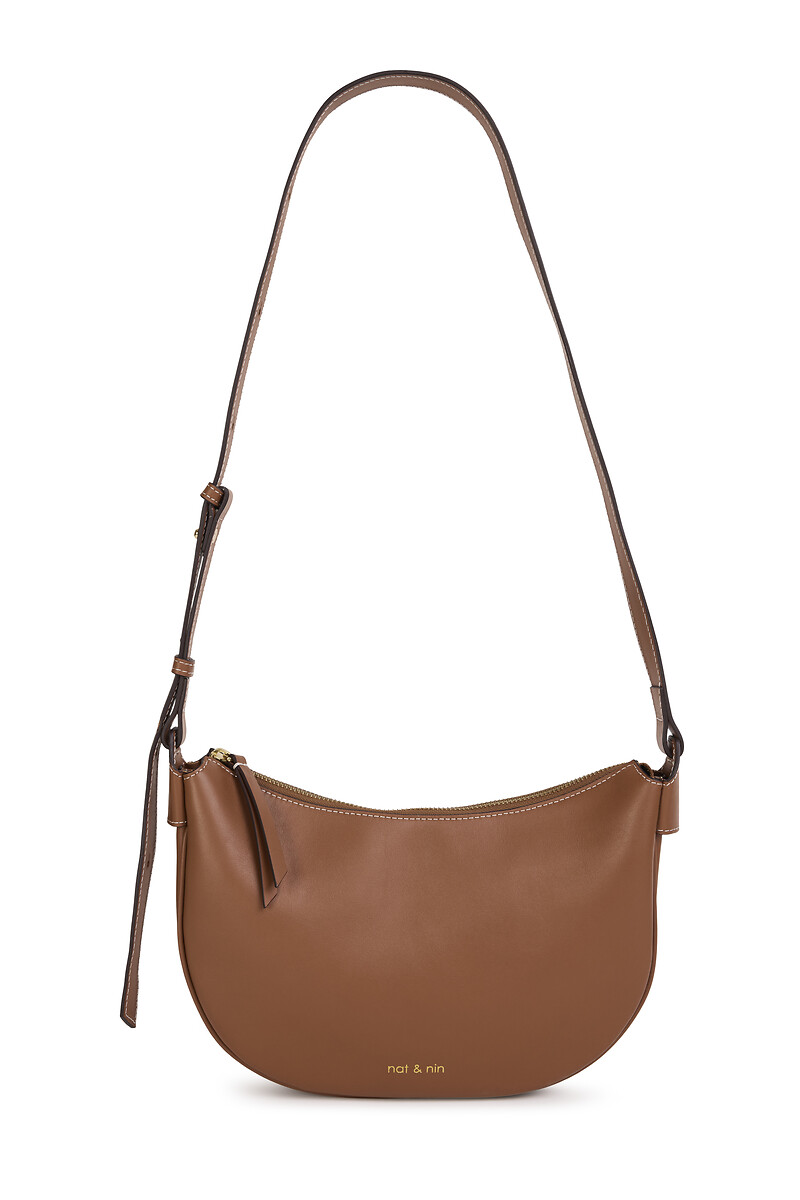 NAT & NIN<br>Bolsa de ombro em couro LUNE