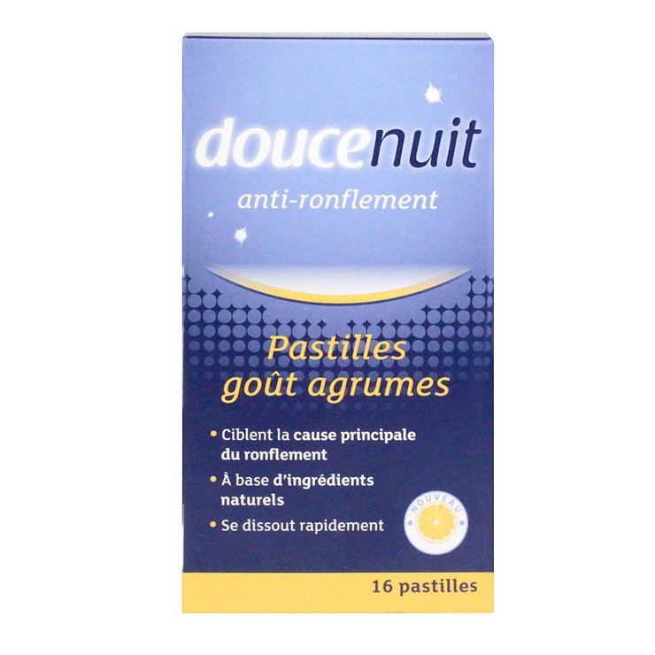 Doucenuit anti-ronflement 16 pastilles goût agrumes
