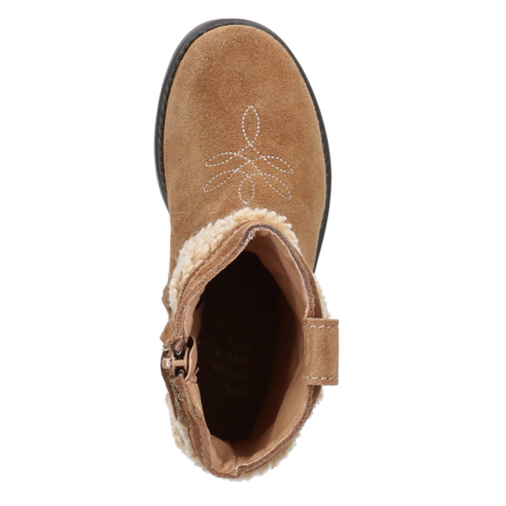 Clic! suède cowboylaarzen cognac