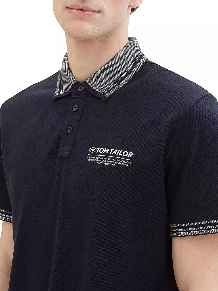 TOM TAILOR Poloshirt dunkelblau