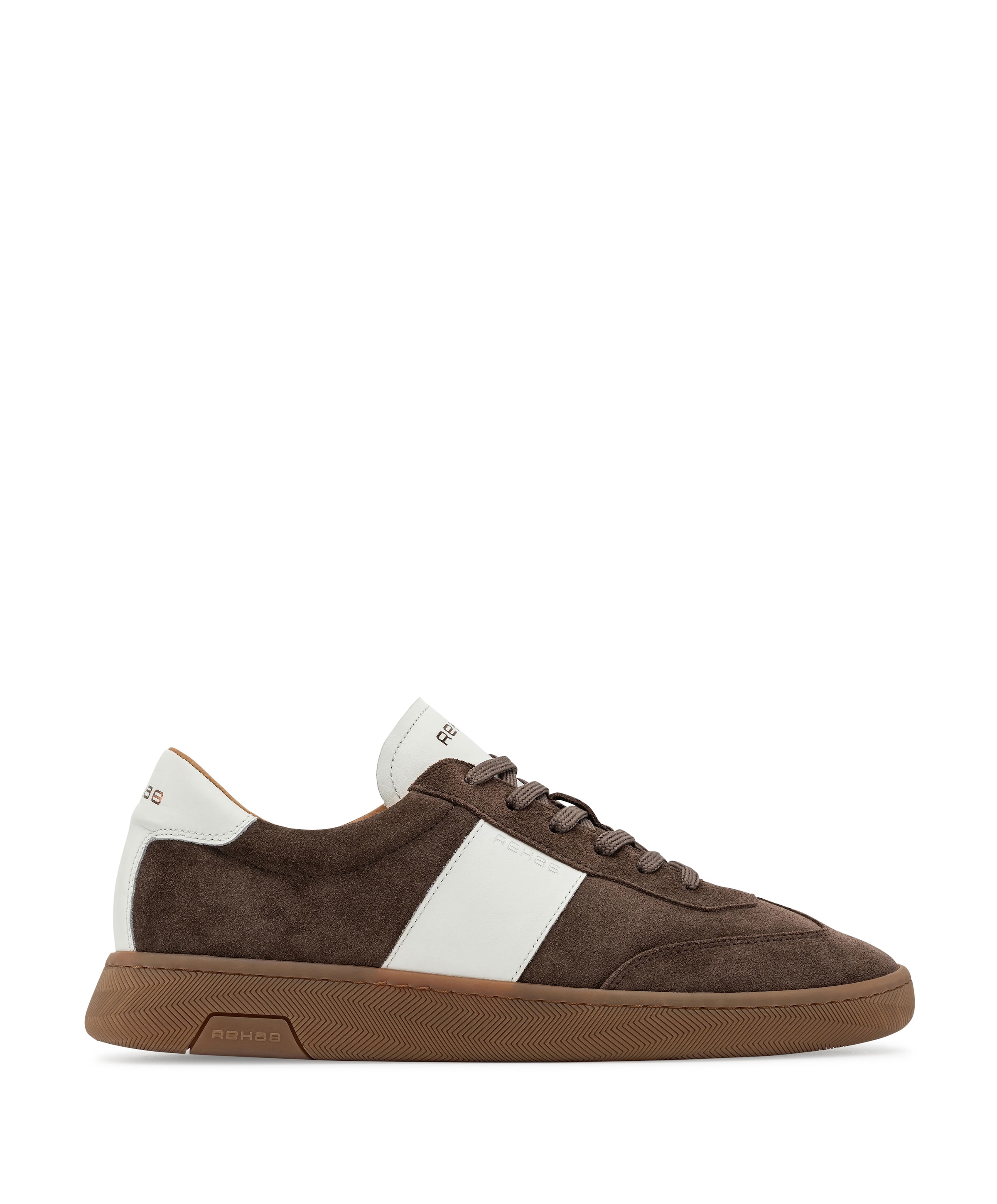 Rehab Zack sue LTHR heren sneakers bruin