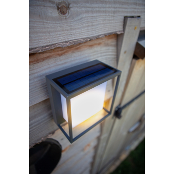 Lutec solar buitenlamp Curtis met bewegingssensor 3000K