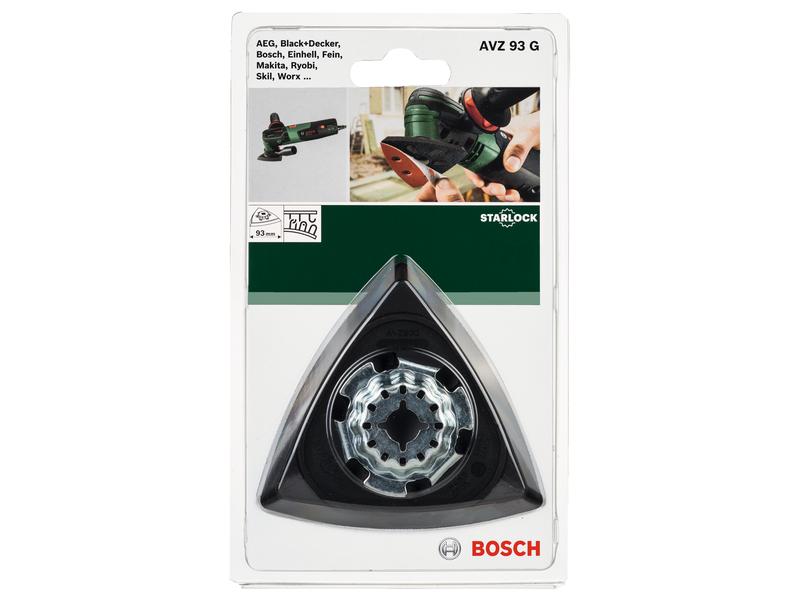 Bosch Schleifplatte AVZ 93 G, 93 mm Starlock Schleifplatte mit Mikrokletthaftung