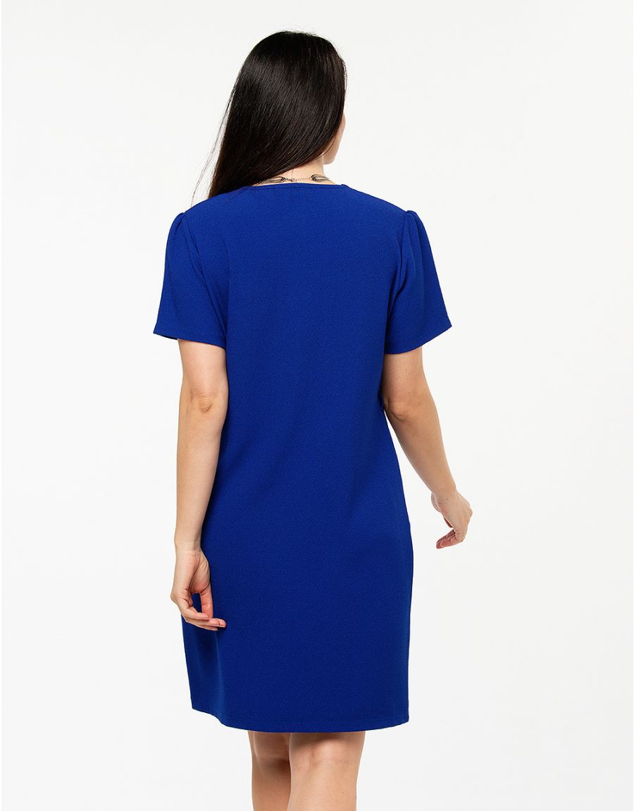 Robe droite bleu roi