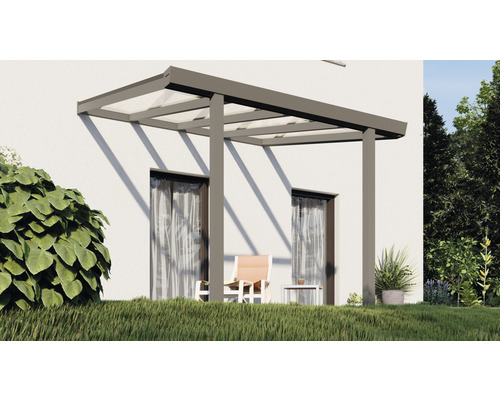 Easy Edition terrasoverkapping met 8 mm gelaagd veiligheidsglas, 300 x 250 cm, antraciet