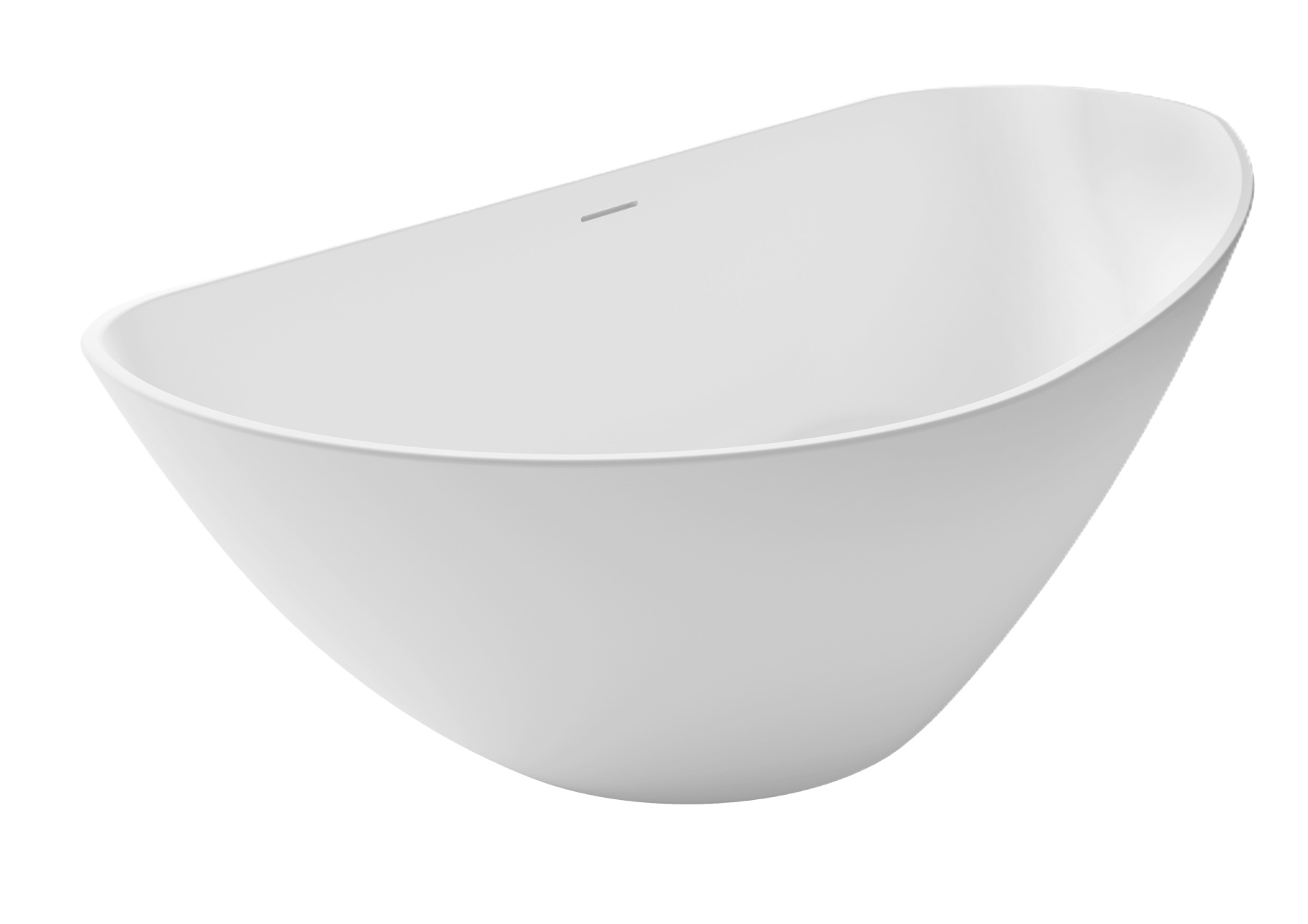 Riho Granada vrijstaand bad solid surface 170x80cm rechts wit mat