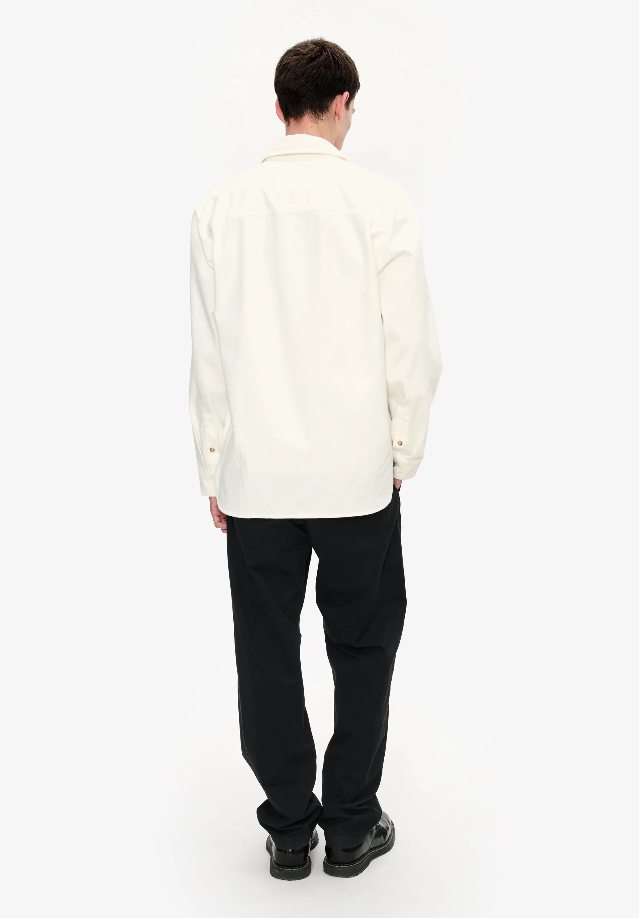 Surchemise coton uni - Blanc