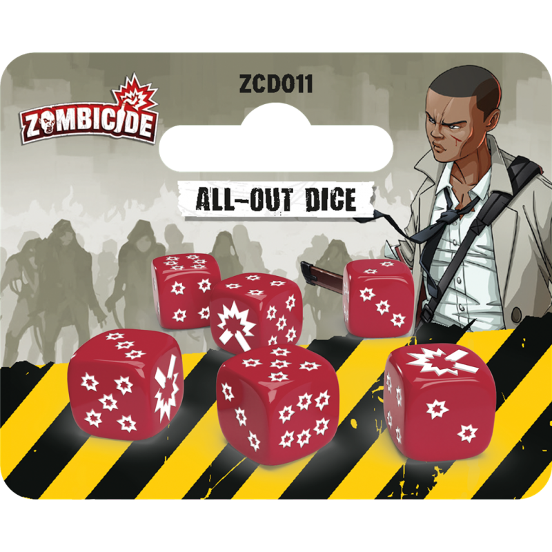 Zombicide - 6 dés - All-Out