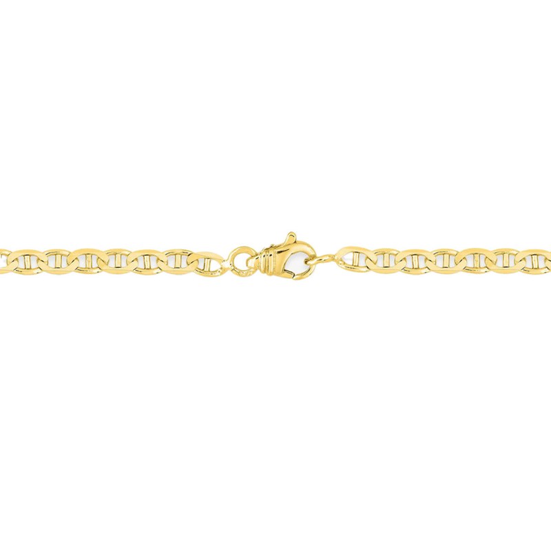 Bracelet Mixte 18 cm - Maille Marine - Or 18 Carats - Largeur 3 mm