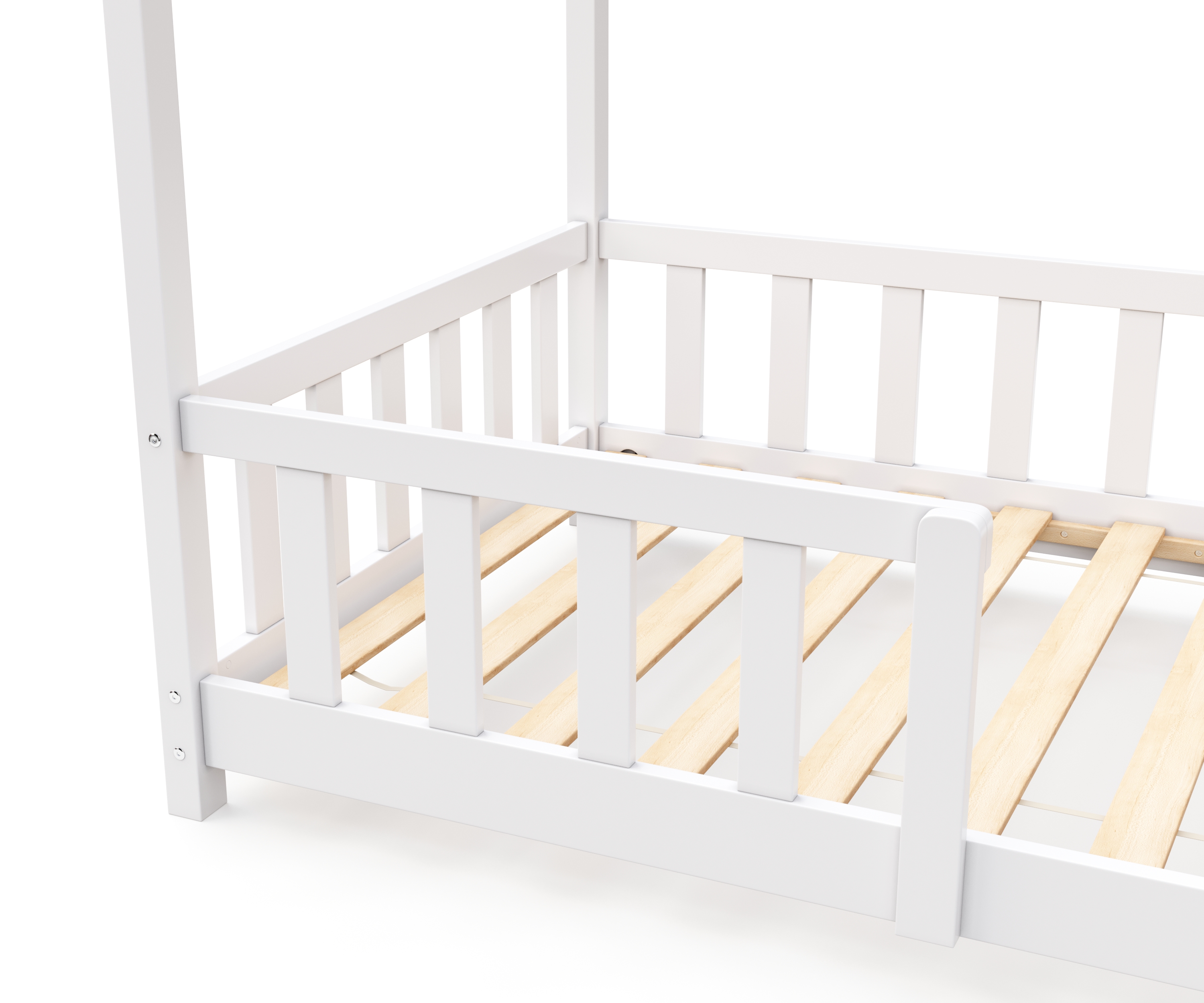 Kinderbett MAISON 90 x 200 cm weiss