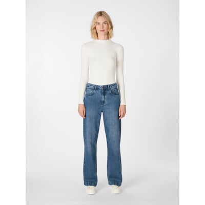 Damen-Marlenejeans, Blau