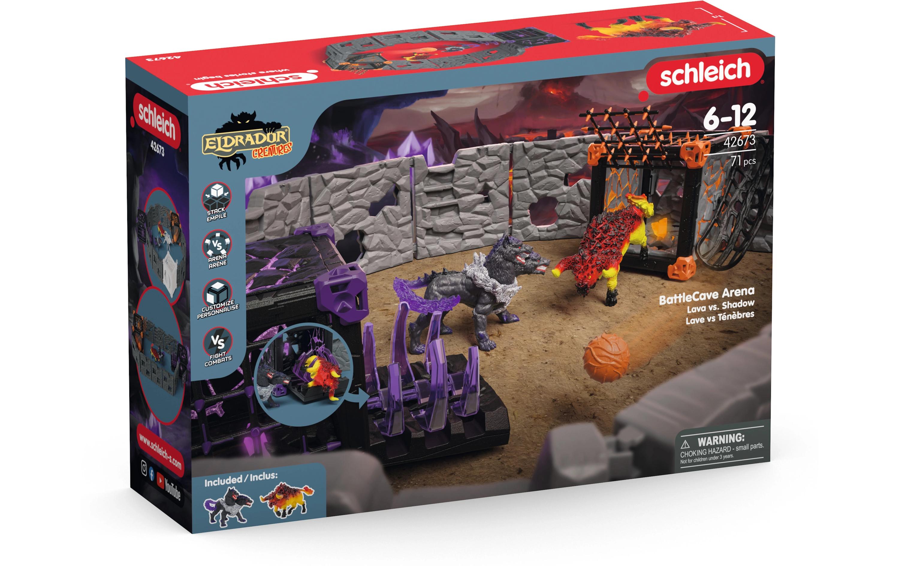 Spielfigurenset BattleCave Arena: Lava vs. SchattenDetailreiches Spielset für spannende Abenteuer