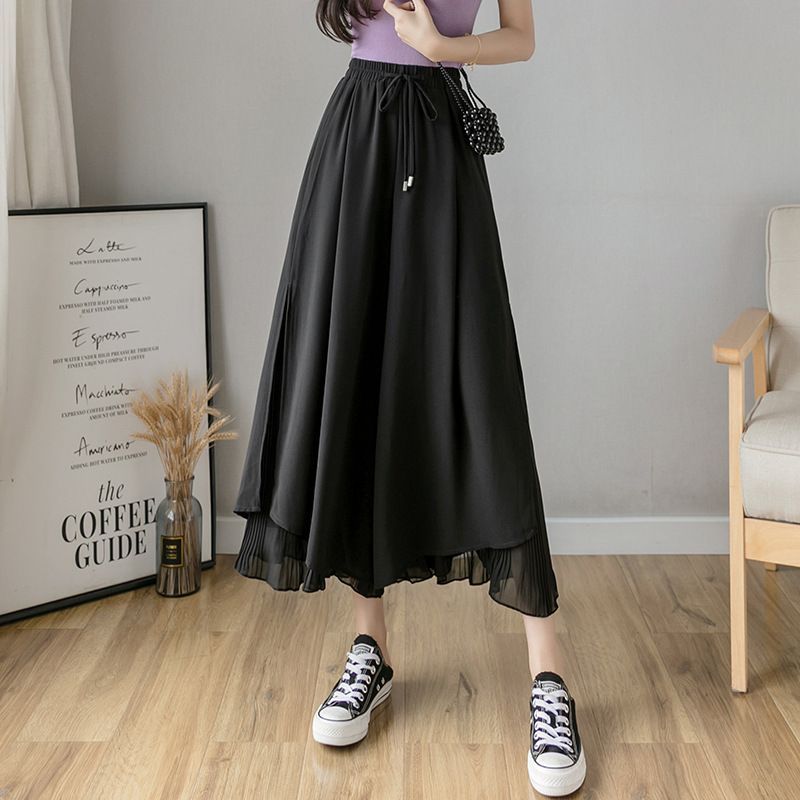 Happo - Chiffon Culottes met hoge taille