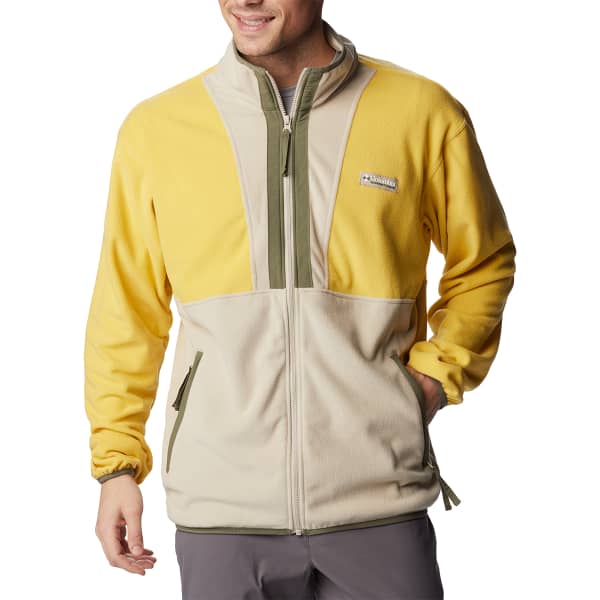 Veste polaire COLUMBIA BACK BOWL™ FLEECE LIGHTWEIGHT GOLDEN NUGGET/ANCIENT FOSSIL/STONE GREEN