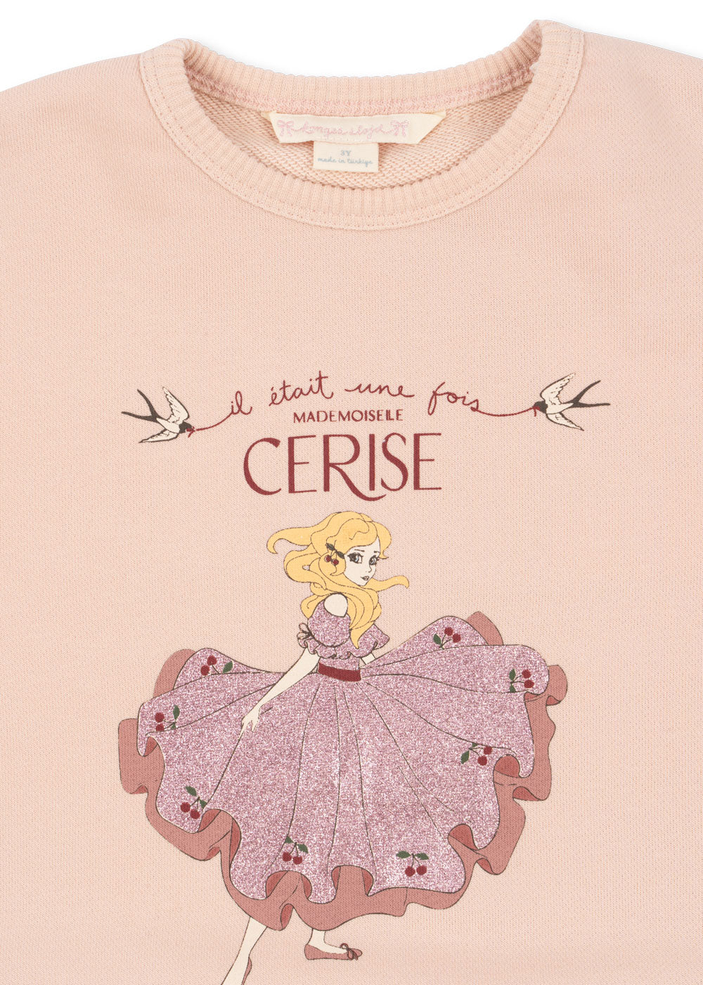 LOU SWEATSHIRT - CAMEO ROSE - 6M