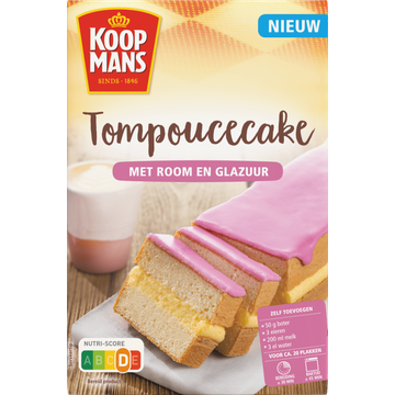 Koopmans Tompoucecake Met Room En Glazuur 350 g