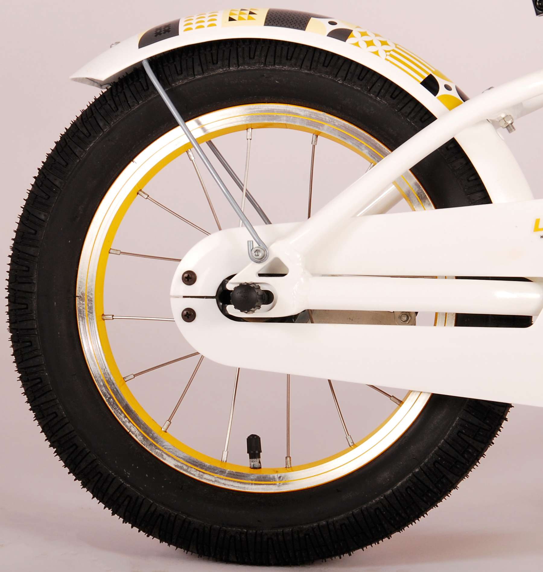 TPFSports Miracle Cruiser Kinderfahrrad - Mädchen - 14 Zoll - Rücktritt + Handbremse - Mattschwarz