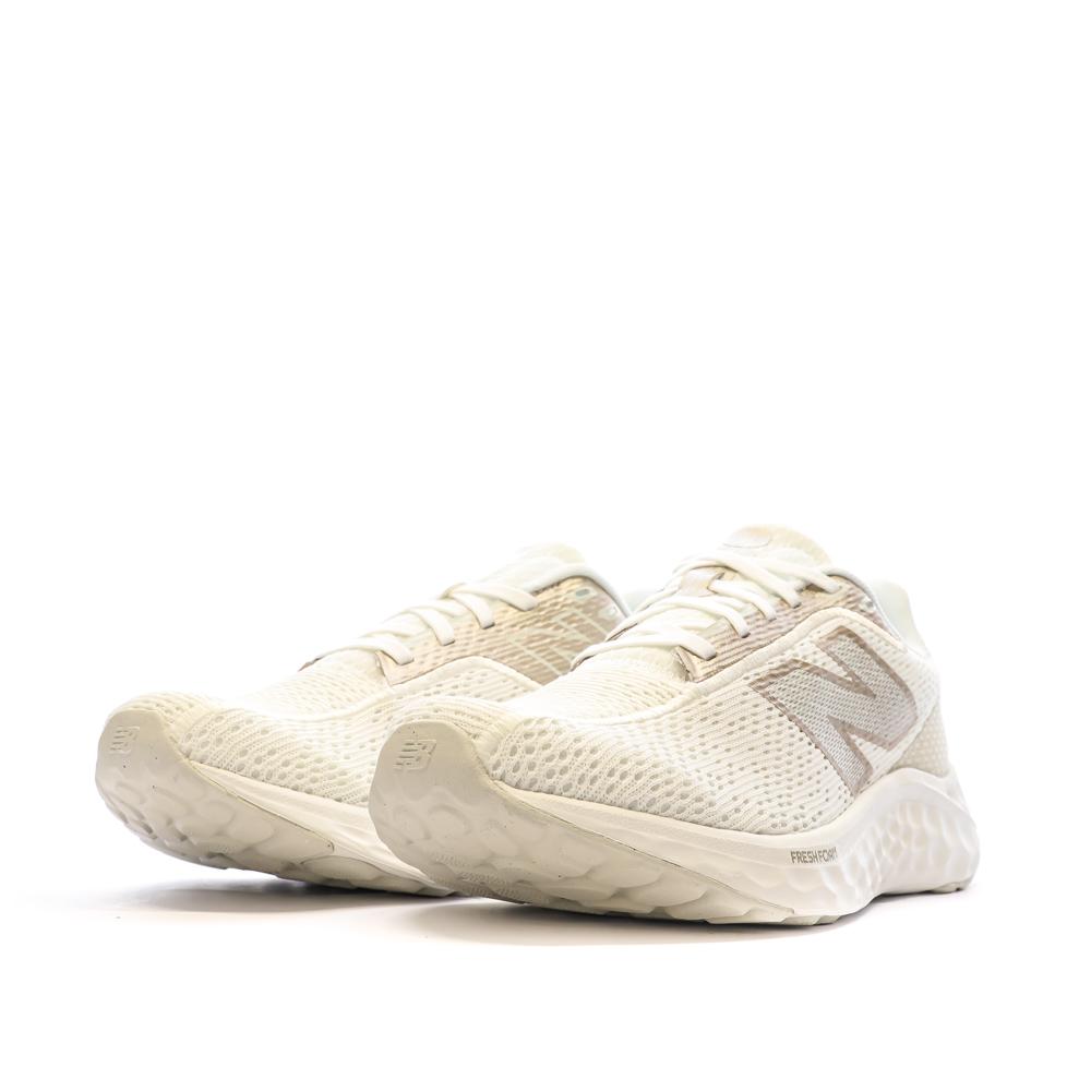New Balance Chaussures de Running Blanche/Doré Femme New Balance Fresh Foam Arishi