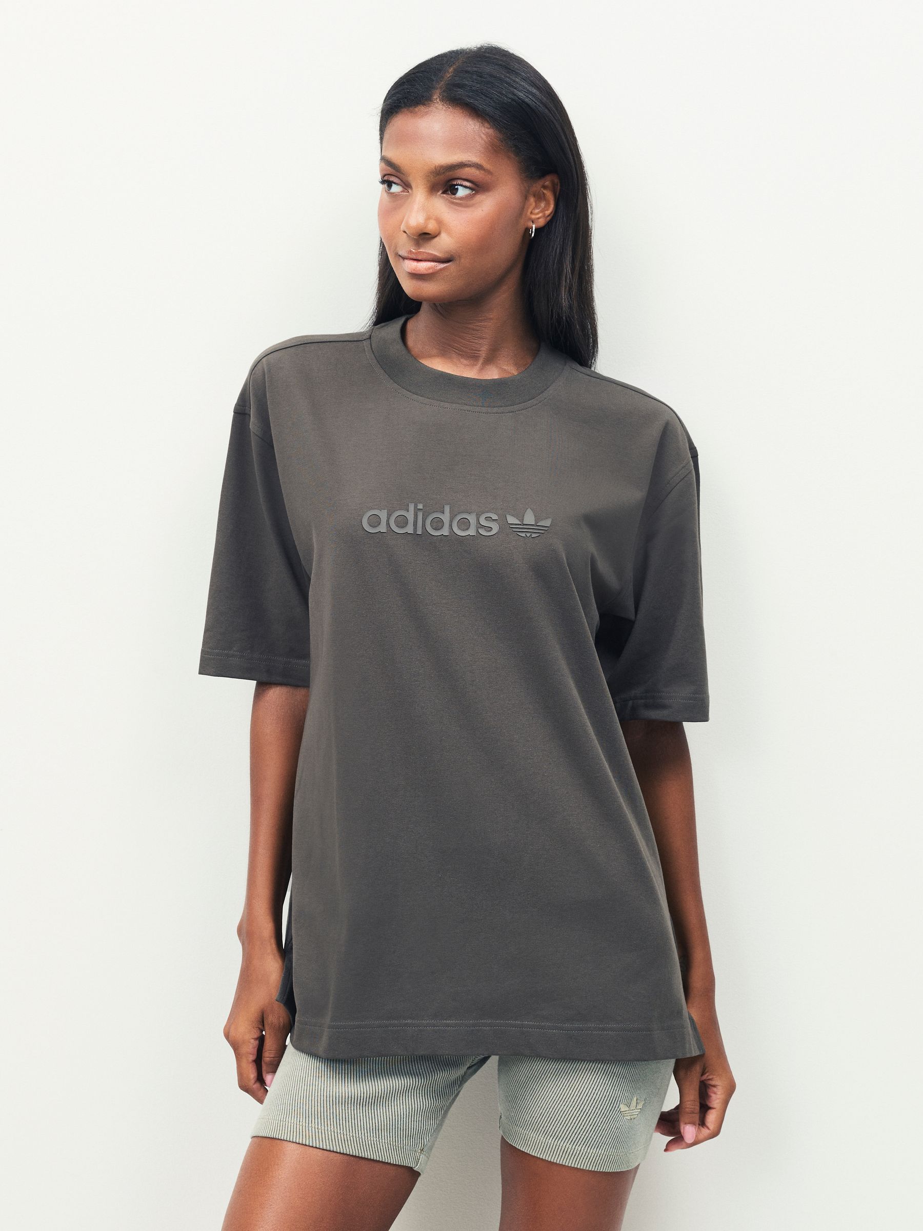 Groen - adidas Originals Essentials Linear Oversize T-Shirt