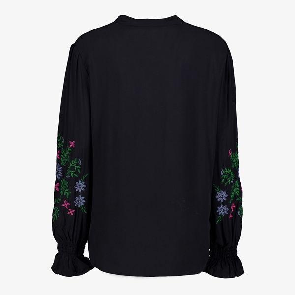 TwoDay dames blouse met geborduurde details zwart